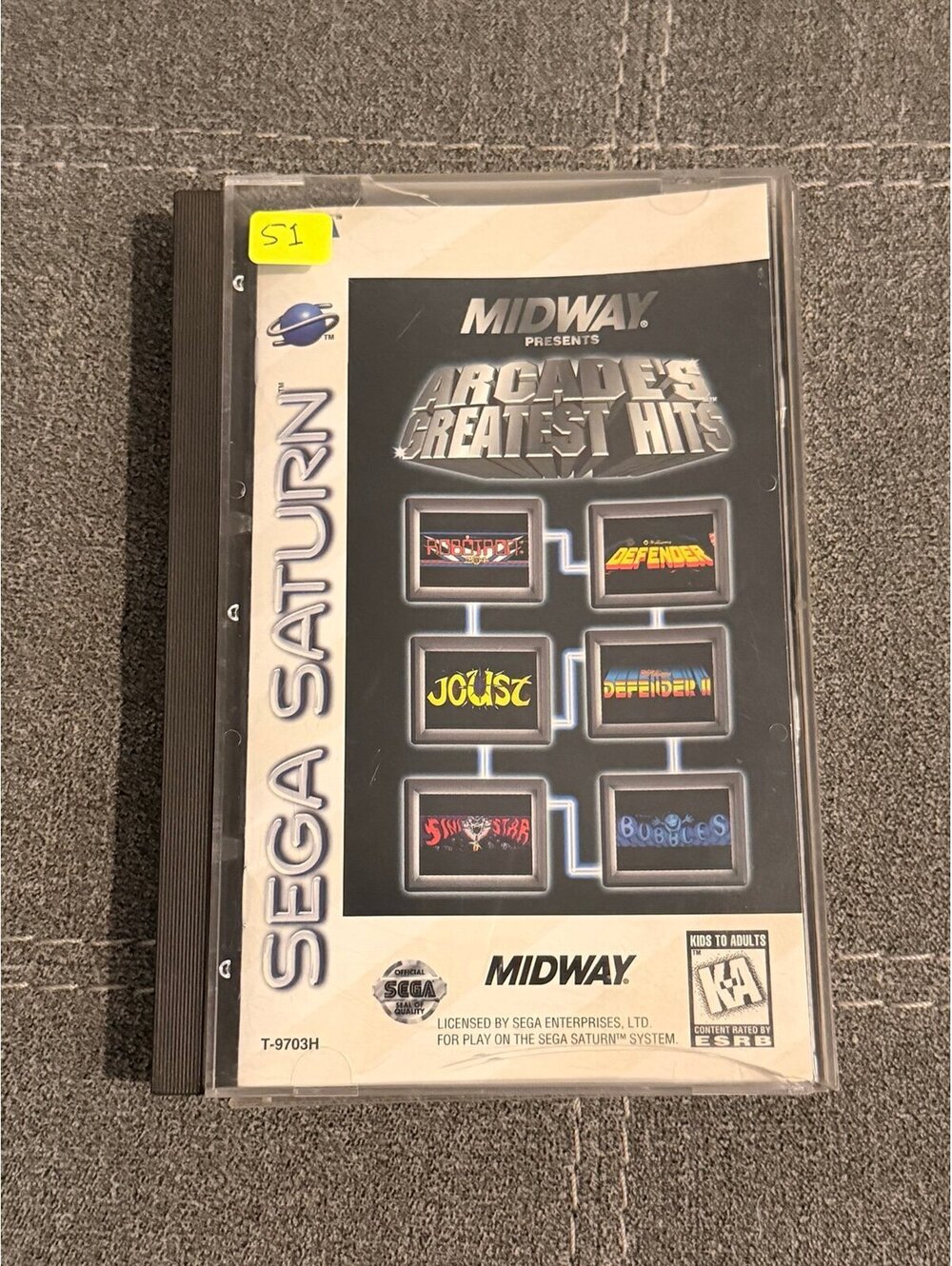Williams Arcade’s Greatest Hits for Sega Saturn